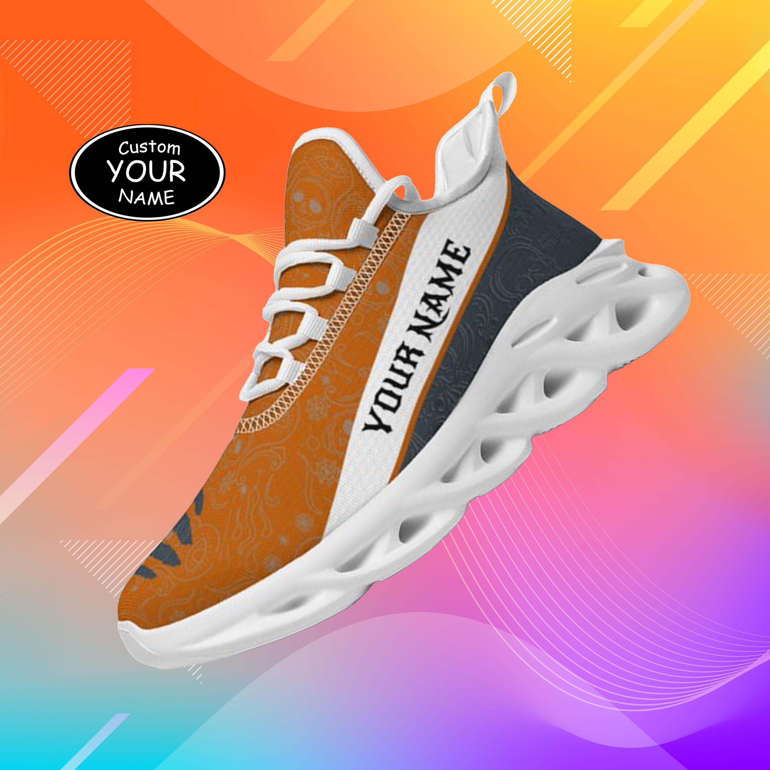 Max Sowl-25-yy-Austin-9-2, Personalized Texas Longhorns Custom Max Sowl Shoes, Patriotic Running Sneakers, Custom Comfortable Walking Shoes