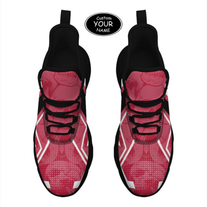 Max Sowl-25-yy-Athens-8-5, Personalized Georgia Bulldogs Custom Max Sowl Shoes, Personalized Skull Sport Footwear, Custom Color-Blocked Running Shoes