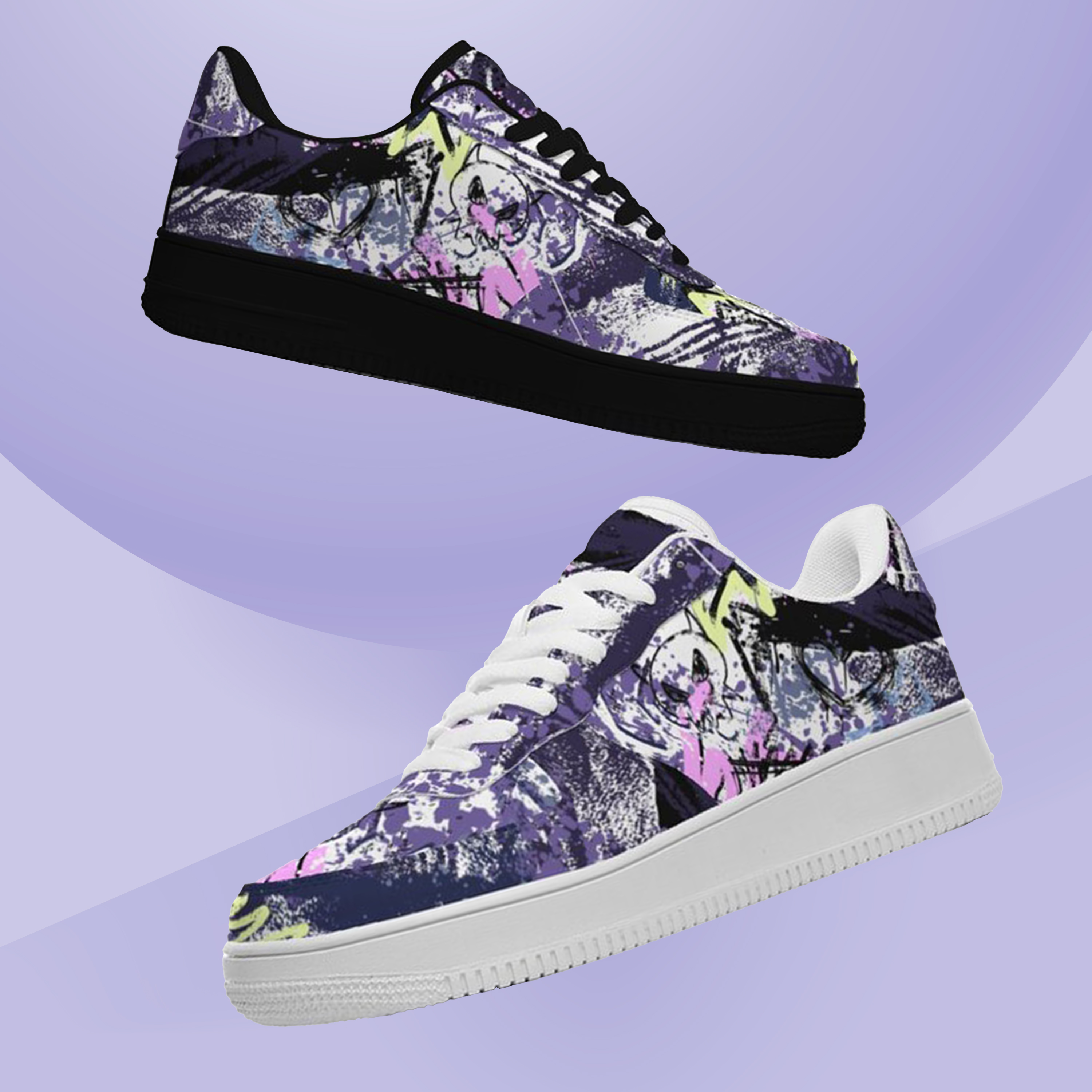 Personalized Light Luxury Vintage Sneakers, Custom Printed Design, Light Breathable, Casual Walking Shoes, Fashion Sneakers Boots