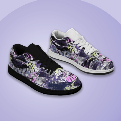 Jordan 1-25-cy-Quiet Luxe-7, Jordan 1 Retro Low Sneakers, Personalized Light Luxury Vintage Sneakers, Custom Printed Design, Light Breathable, Casual Walking Shoes, Fashion Sneakers
