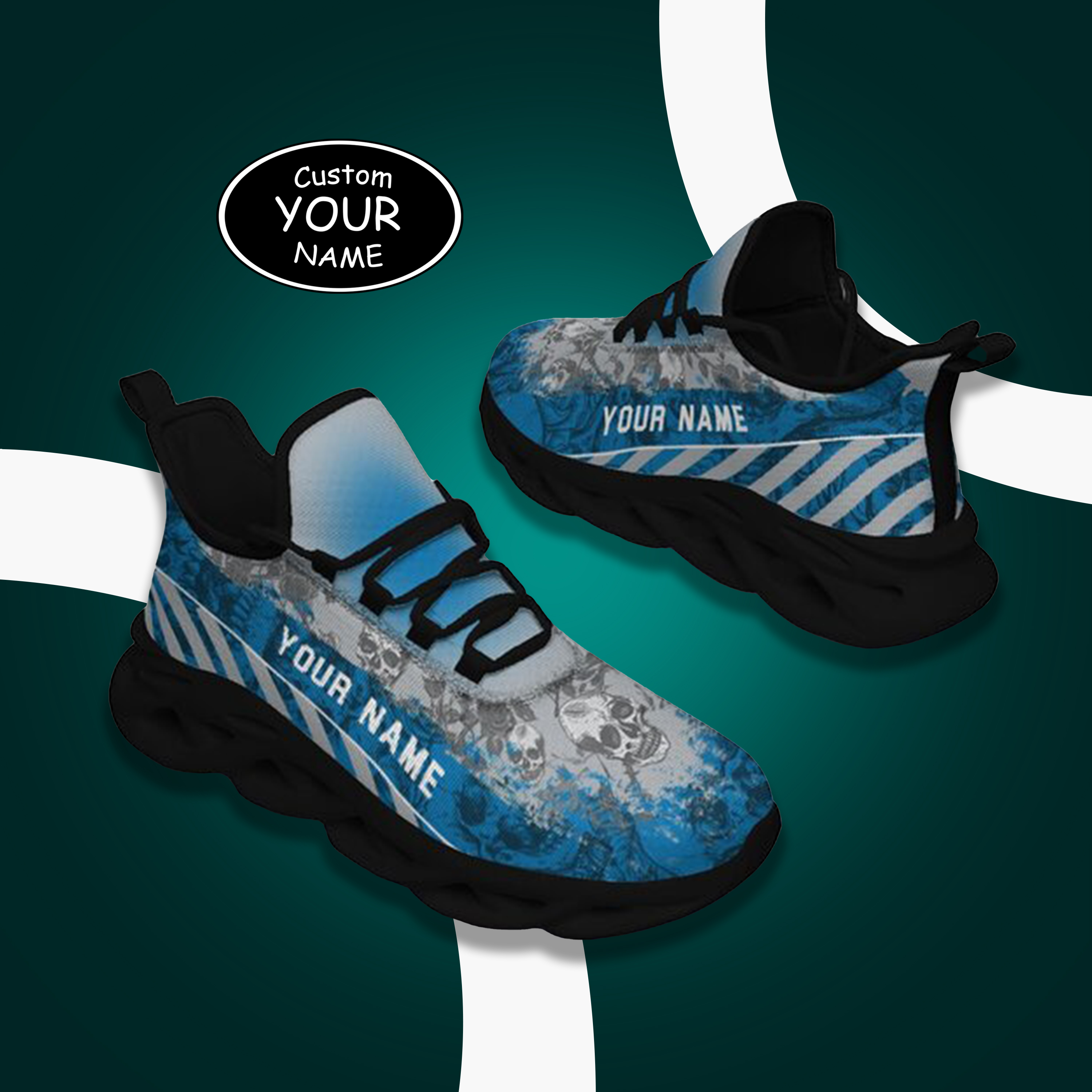 Personalized  Detroit Sneakers, Custom Breathable Walking Shoes, Patriotic Running Shoes,Max Sowl-25-cy-Detroit-11-2