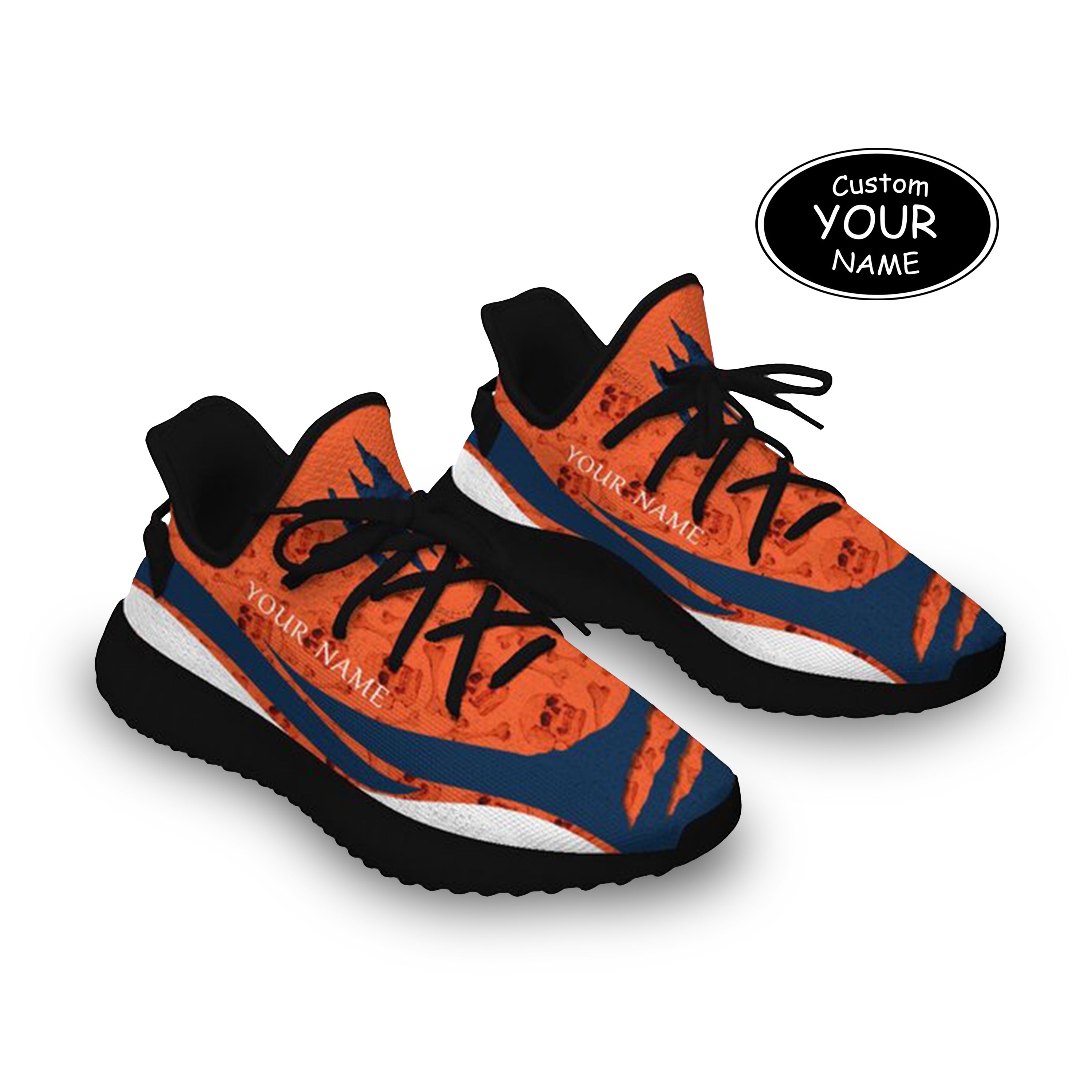 SH051-25-cy-Denver-10-3，Personalized  Denver Sneakers, Custom Breathable Walking Shoes, Patriotic Running Shoes