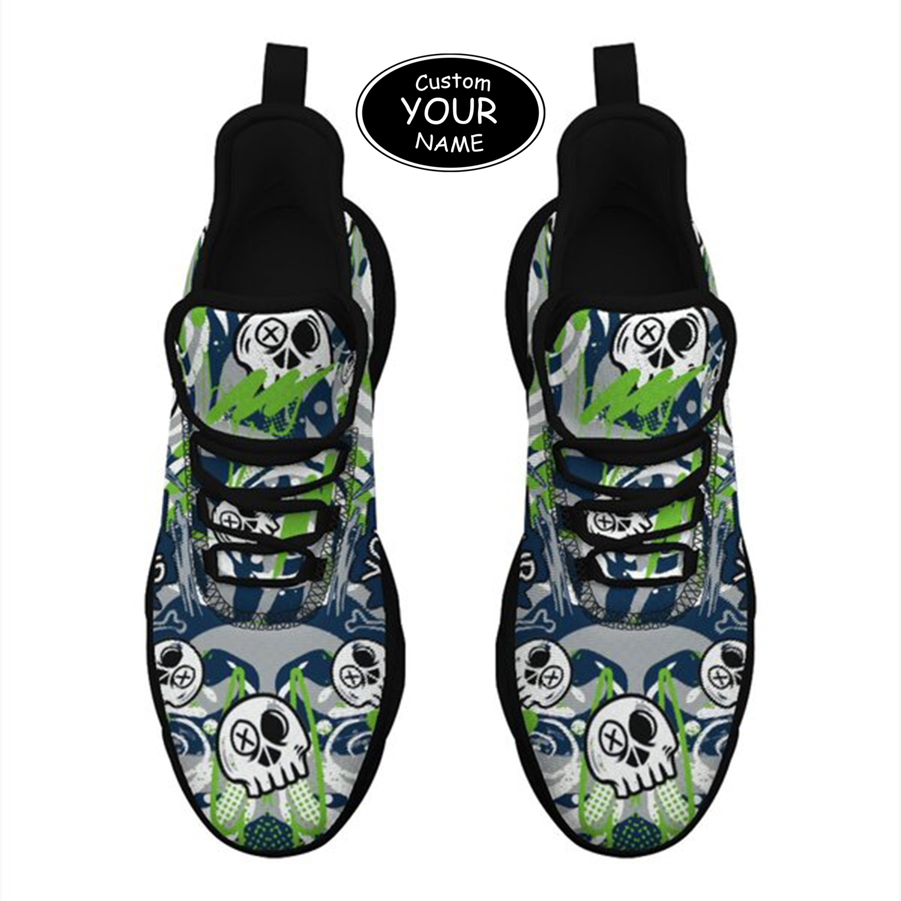 Max Sowl-25-cy-Seattle-27-7, Personalized Seattle Sneakers, Custom Breathable Walking Shoes, Patriotic Running Shoes