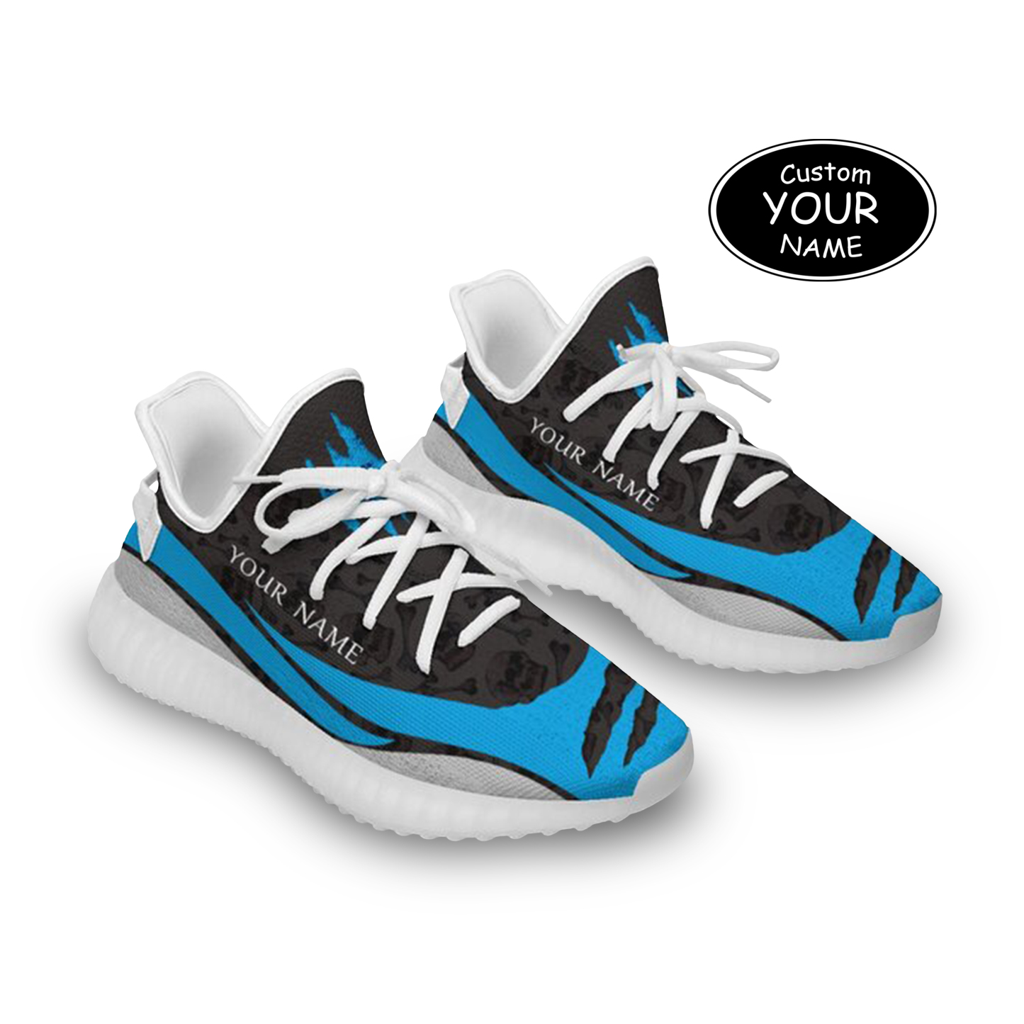 SH051-25-cy-Carolina-5-3，Personalized  Carolina Sneakers, Custom Breathable Walking Shoes, Patriotic Running Shoes