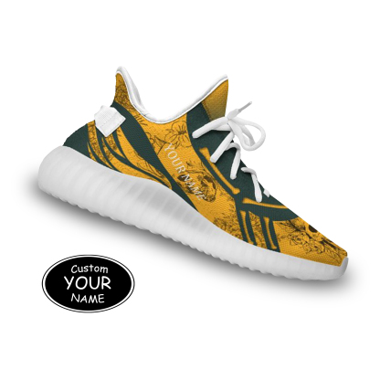 SH051-25-cy-Green Bay-13-1，Personalized  Green Bay Sneakers, Custom Breathable Walking Shoes, Patriotic Running Shoes