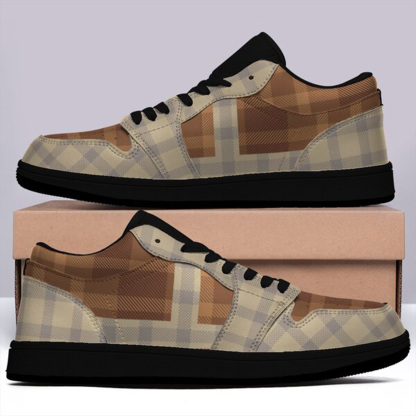 Jordan 1-25-yy-Quiet Luxe-8, Personalized Light Luxury Vintage Sneakers, Custom Patchwork Design, Light Breathable, Casual Walking Shoes, Fashion Sneakers