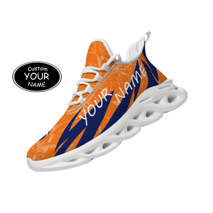 Max Sowl-25-yy-Syracuse-15-4, Personalized Syracuse Orange Custom Max Sowl Shoes, Personalized Sport Footwear, Custom Color-Blocked Running Shoes