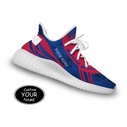SH051-25-cy-Buffalo-4-1，Personalized  Buffalo Sneakers, Custom Breathable Walking Shoes, Patriotic Running Shoes
