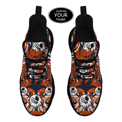 Max Sowl-25-cy-Chicago-7-7, Personalized Chicago Sneakers, Custom Breathable Walking Shoes, Patriotic Running Shoes