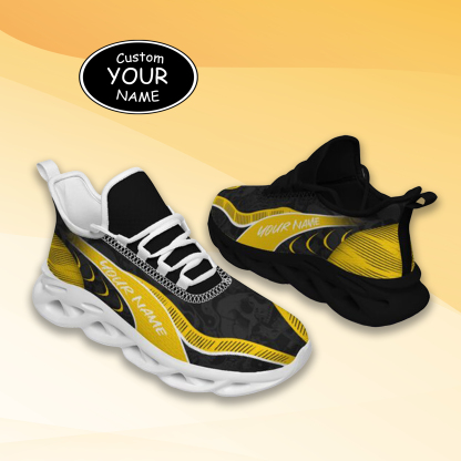 Personalized Iowa Hawkeyes Custom Max Sowl Shoes, Patriotic Running Sneakers, Custom Comfortable Walking Shoes