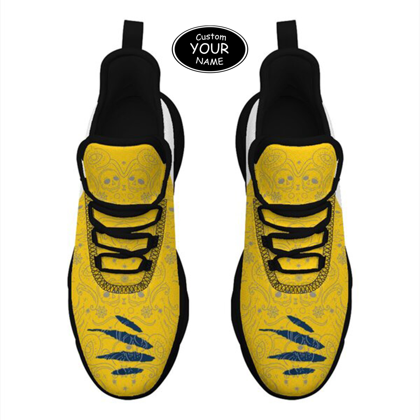 Max Sowl-25-yy-Ann Arbor-14-2, Personalized Michigan Wolverines Custom Max Sowl Shoes, Patriotic Running Sneakers, Custom Comfortable Walking Shoes