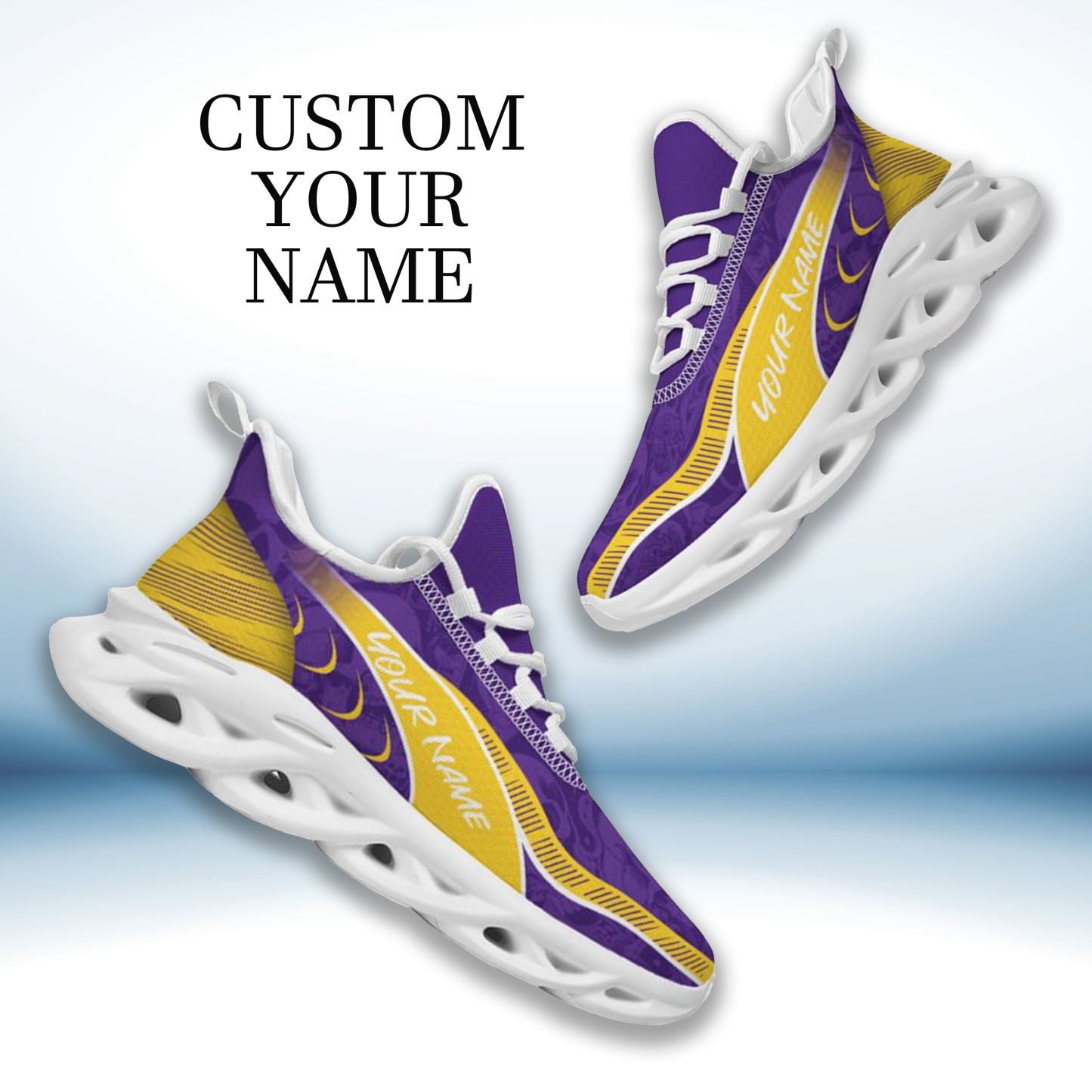 Max Sowl-25-cy-Baton Rouge-6-2, Personalized LSU Tigers Custom Max Sowl Shoes, Patriotic Running Sneakers, Custom Comfortable Walking Shoes