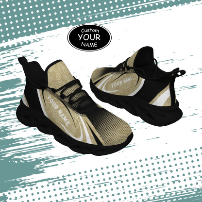 Max Sowl-25-yy-Orlando-11-6, Personalized UCF Knights Custom Max Sowl Shoes, Personalized Skull Sport Footwear, Custom Color-Blocked Running Shoes