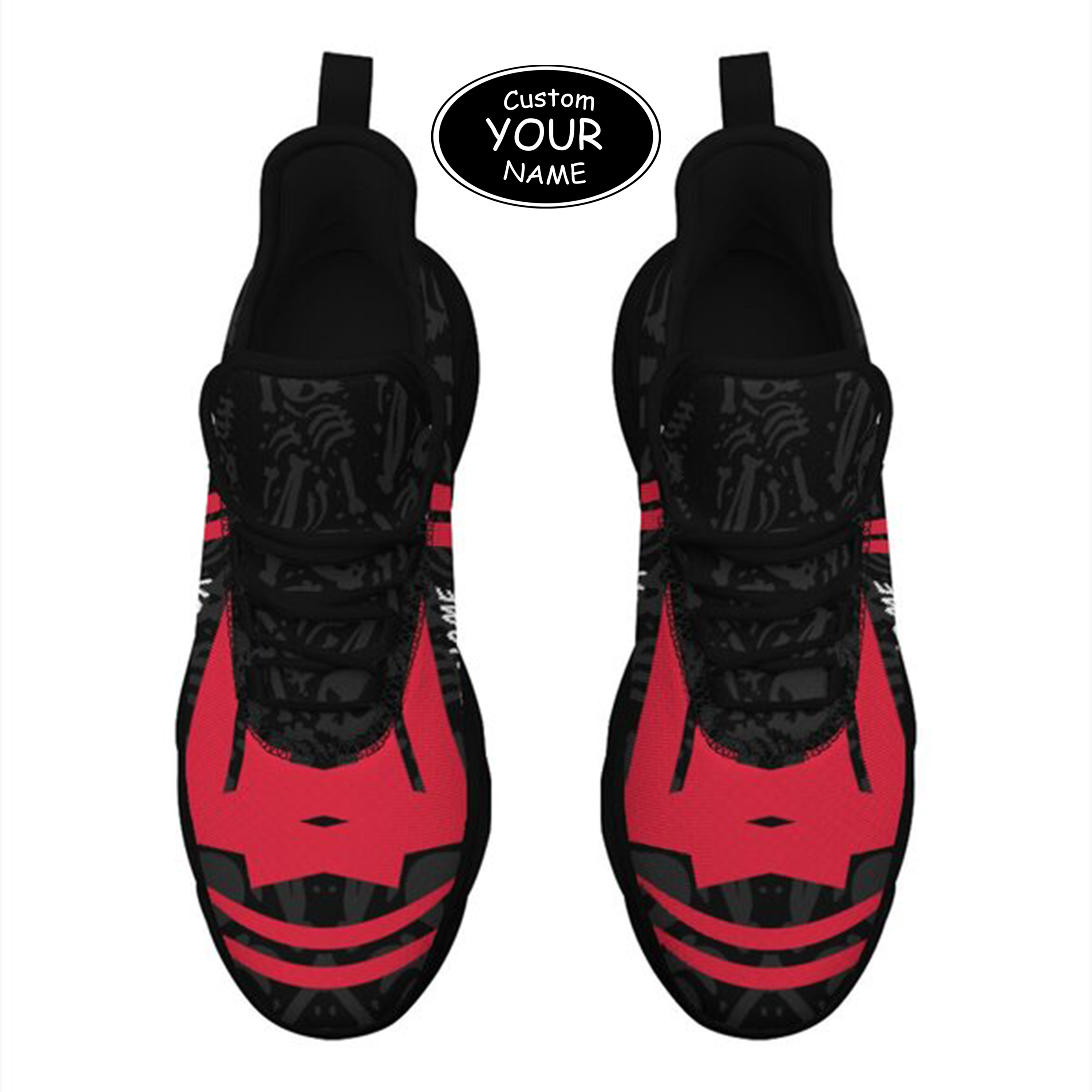 Max Sowl-25-cy-Cincinnati-24-4, Personalized Cincinnati Bearcats Custom Max Sowl Shoes, Personalized Sport Footwear, Custom Color-Blocked Running Shoes