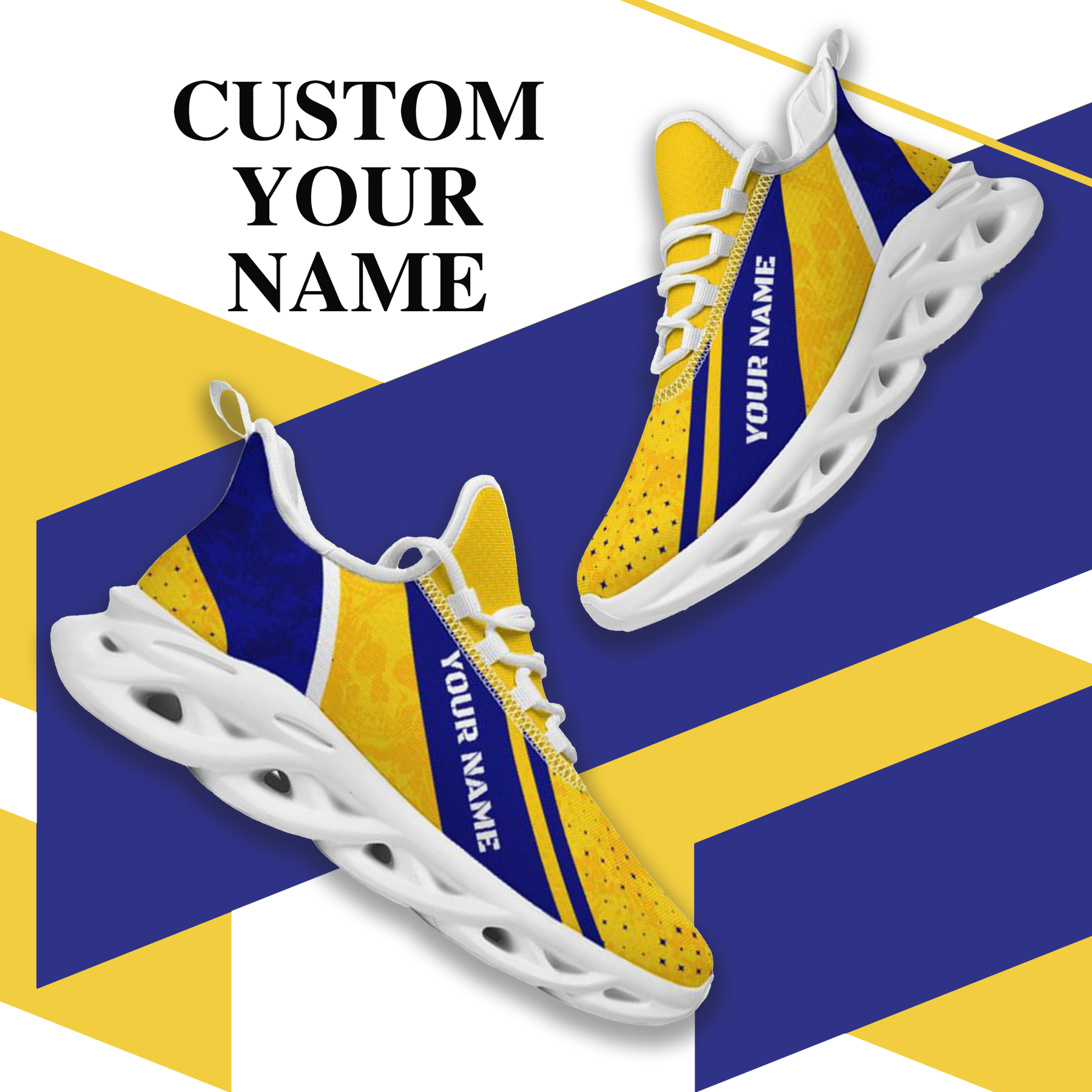 Personalized Michigan Wolverines Custom Max Sowl Shoes, Patriotic Running Sneakers, Custom Comfortable Walking Shoes