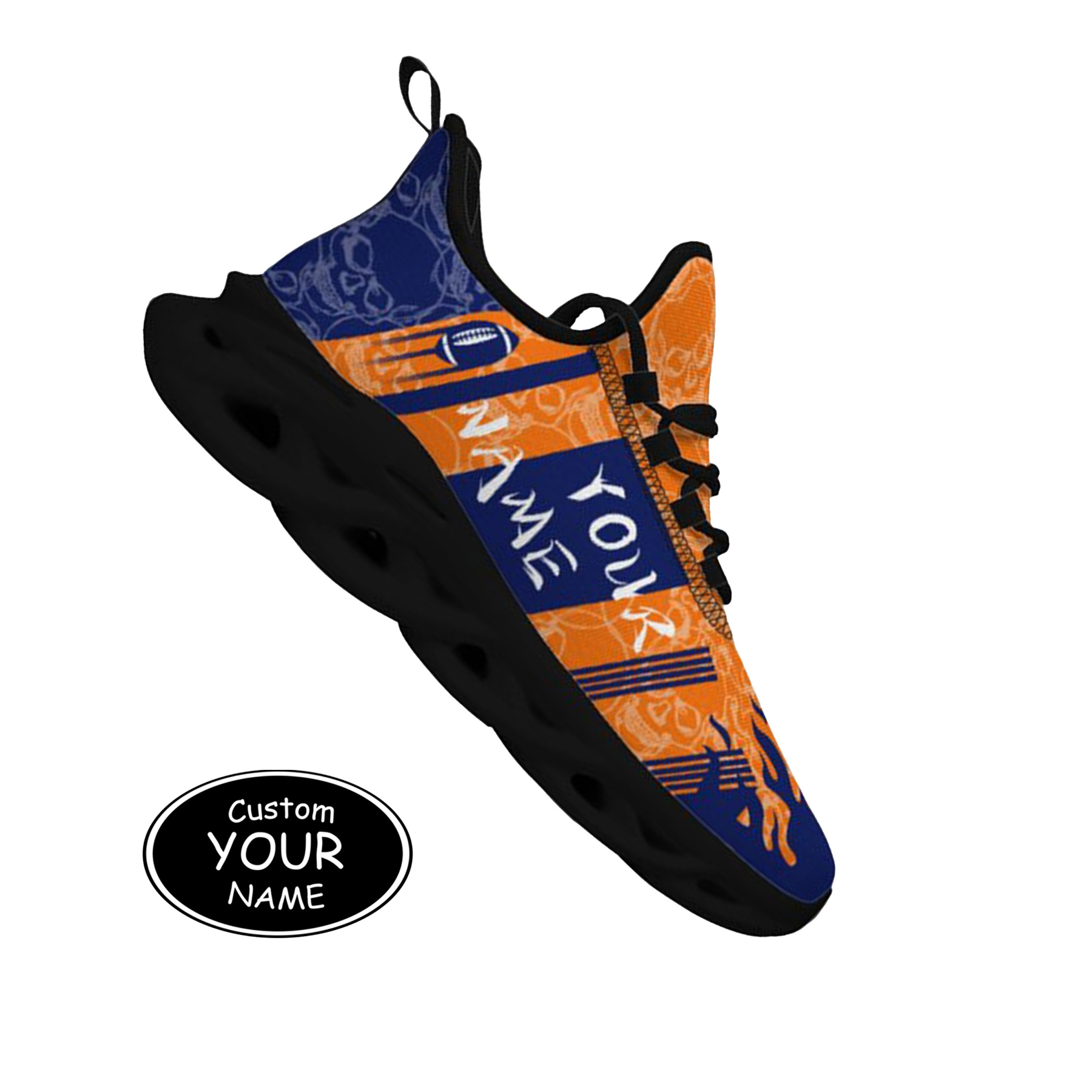 Max Sowl-25-yy-Syracuse-15-3, Personalized Syracuse Orange Custom Max Sowl Shoes, Patriotic Running Sneakers, Custom Comfortable Walking Shoes