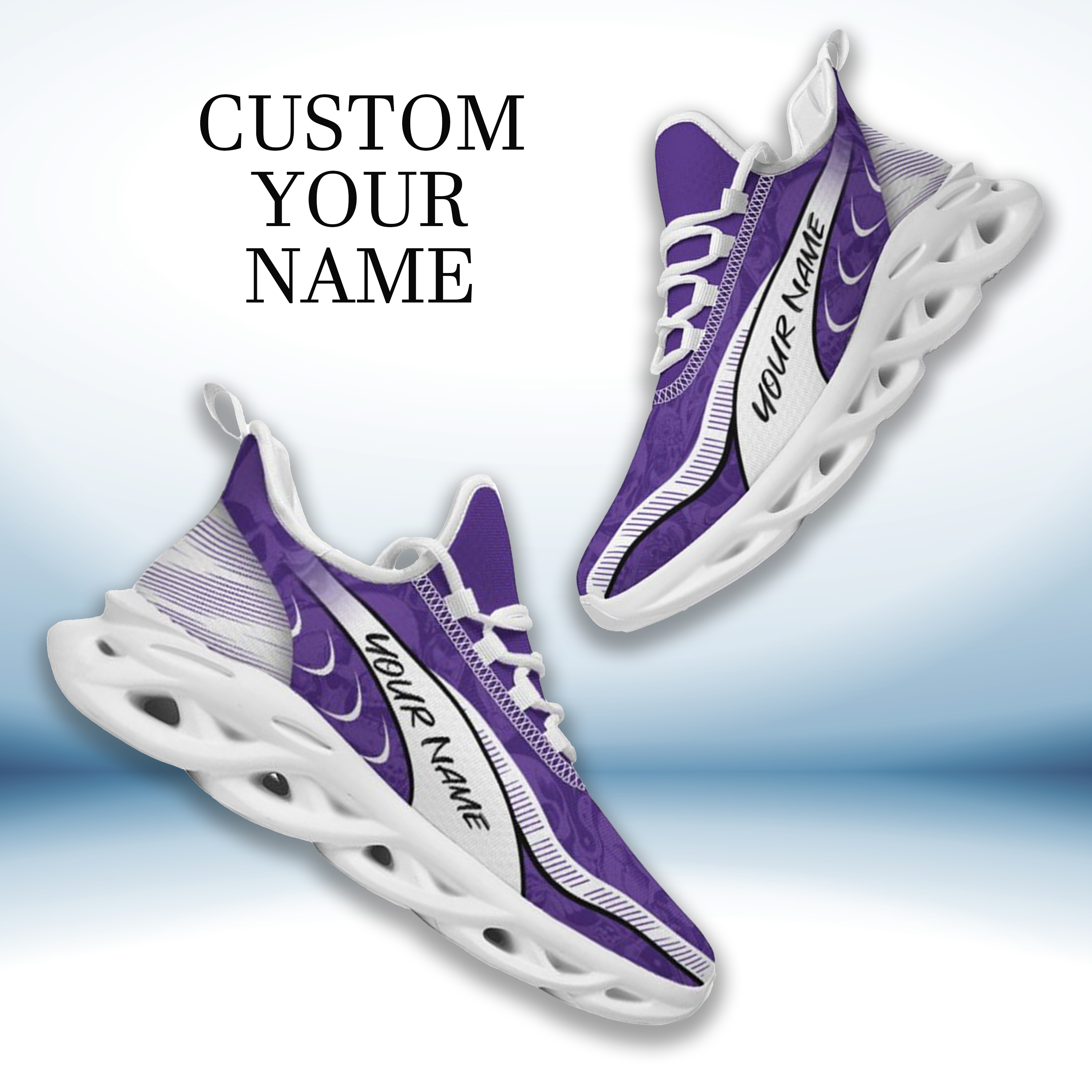 Max Sowl-25-cy-Evanston-21-2, Personalized Northwestern Wildcats Custom Max Sowl Shoes, Patriotic Running Sneakers, Custom Comfortable Walking Shoes