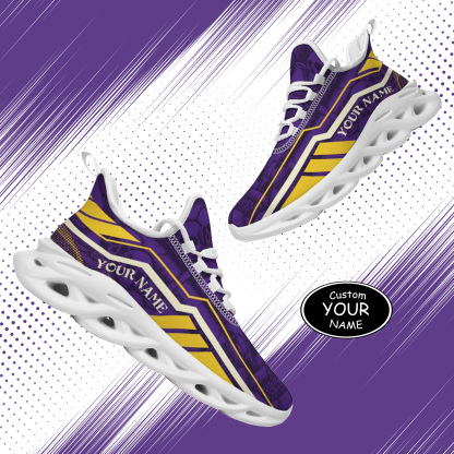 Personalized LSU Tigers Custom Max Sowl Shoes, Patriotic Running Sneakers, Custom Comfortable Walking Shoes