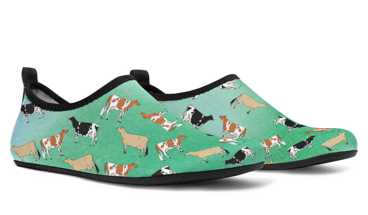 Cow Lovers Aqua Barefoot Shoes