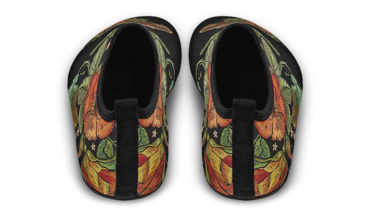 Embroidery Horse Aqua Barefoot Shoes