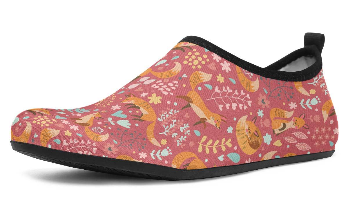 Foxy Foxes Aqua Barefoot Shoes