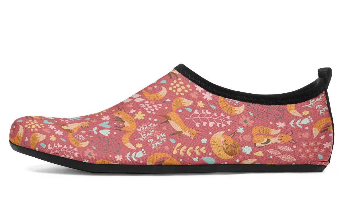 Foxy Foxes Aqua Barefoot Shoes