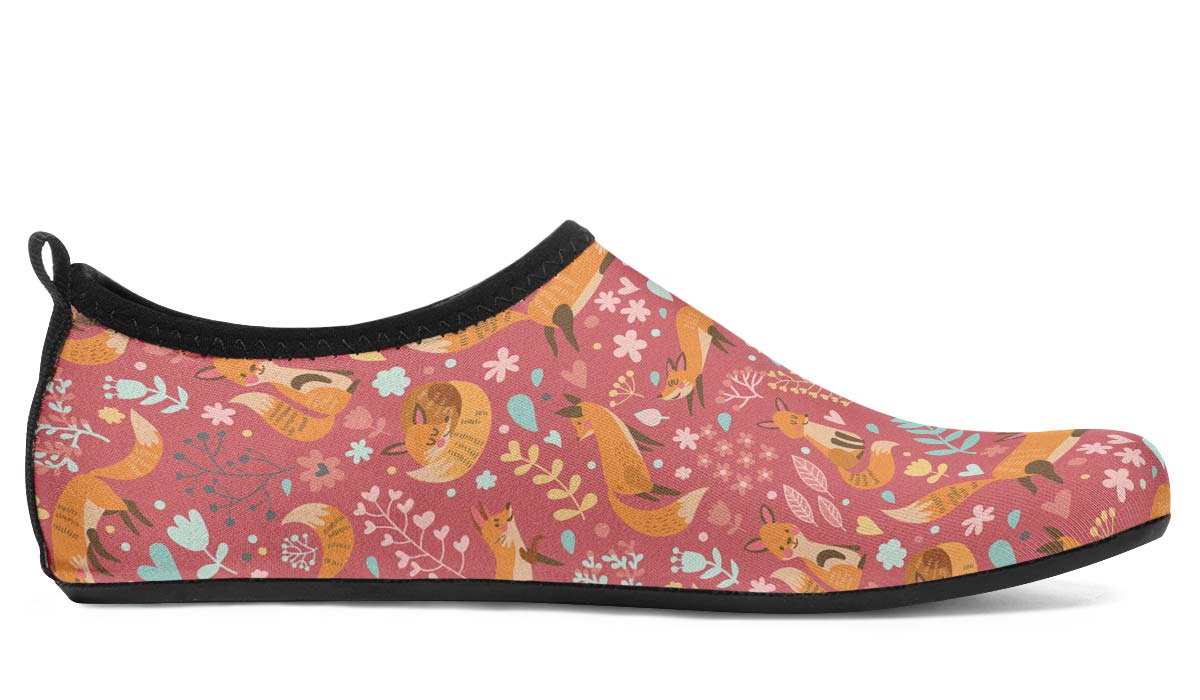 Foxy Foxes Aqua Barefoot Shoes