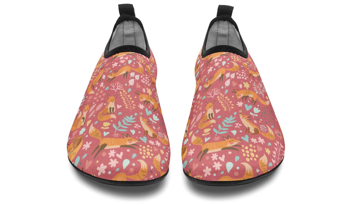 Foxy Foxes Aqua Barefoot Shoes