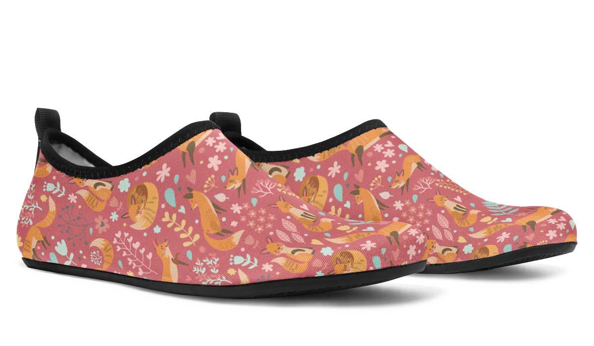 Foxy Foxes Aqua Barefoot Shoes
