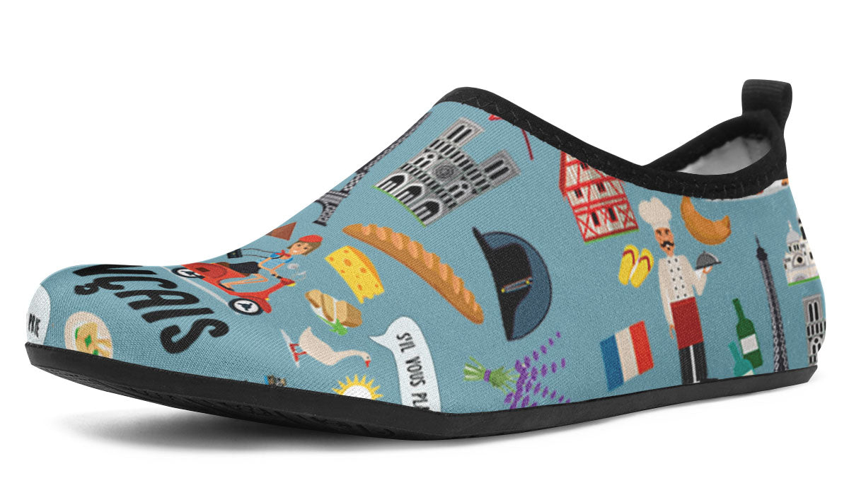 French Teacher Aqua Barefoot Shoes