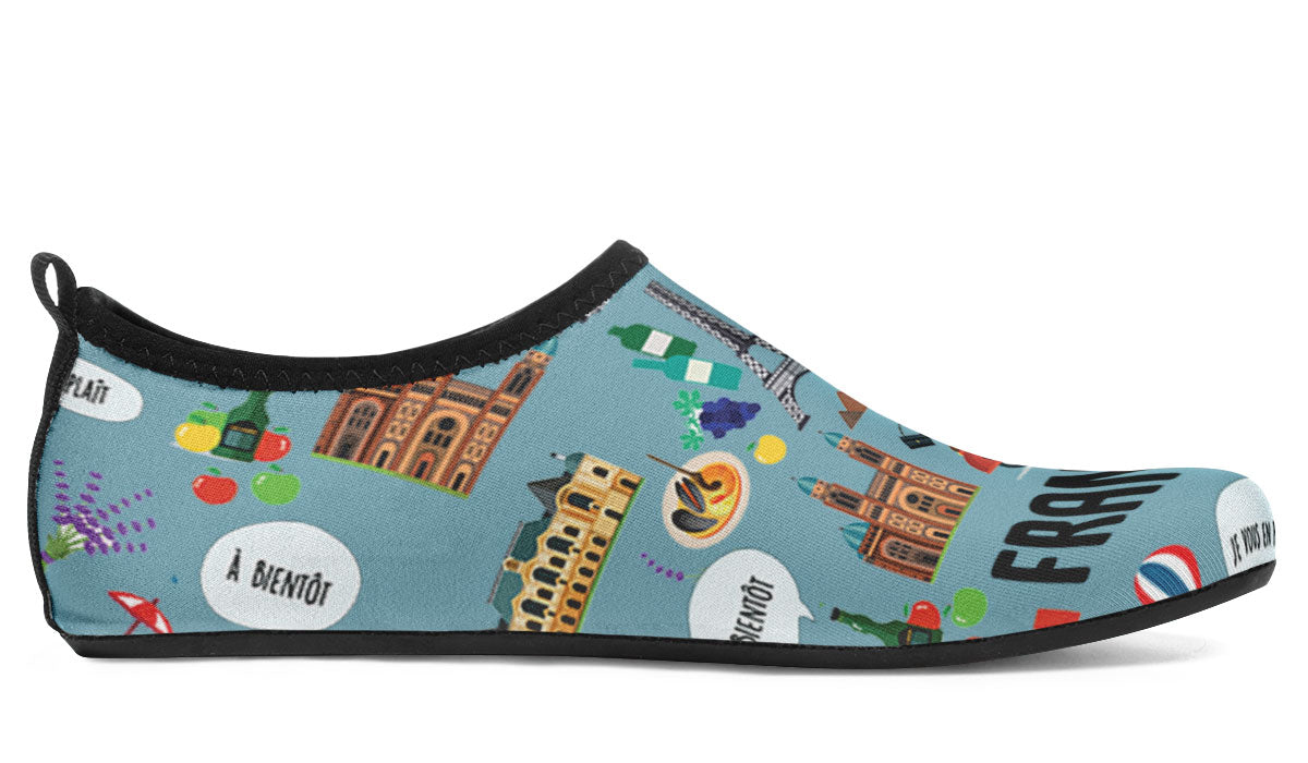 French Teacher Aqua Barefoot Shoes