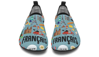French Teacher Aqua Barefoot Shoes