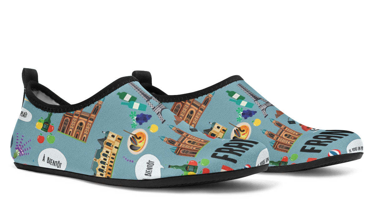 French Teacher Aqua Barefoot Shoes