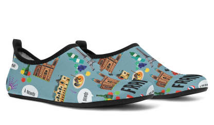 French Teacher Aqua Barefoot Shoes