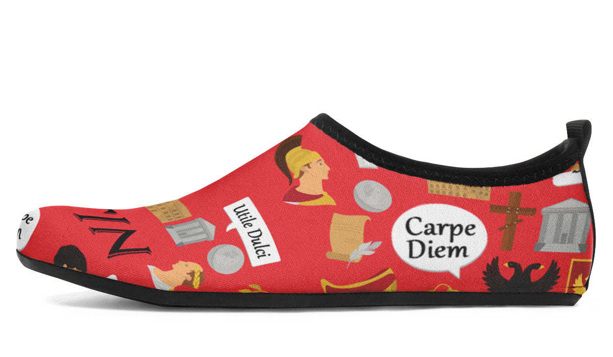 Latin Language Aqua Barefoot Shoes