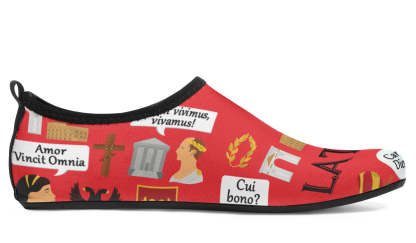 Latin Language Aqua Barefoot Shoes