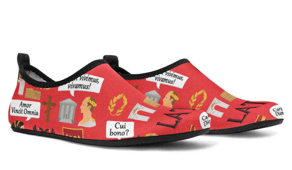 Latin Language Aqua Barefoot Shoes