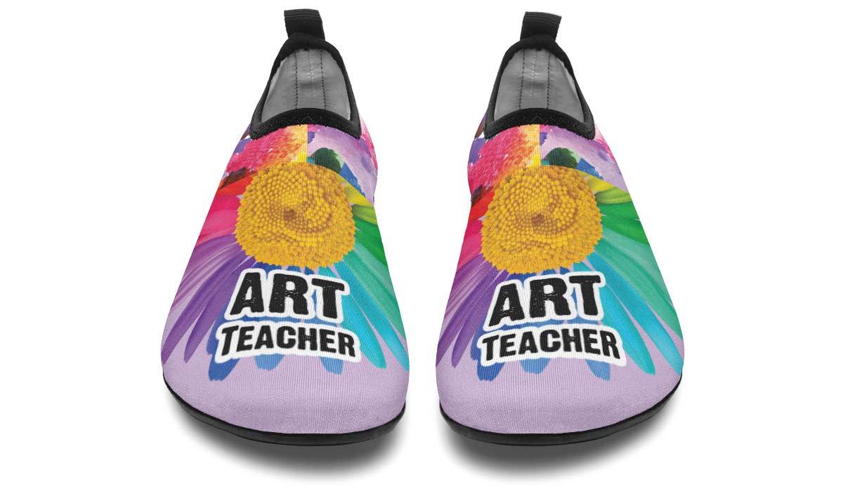 Rainbow Art Teacher Aqua Barefoot Shoes