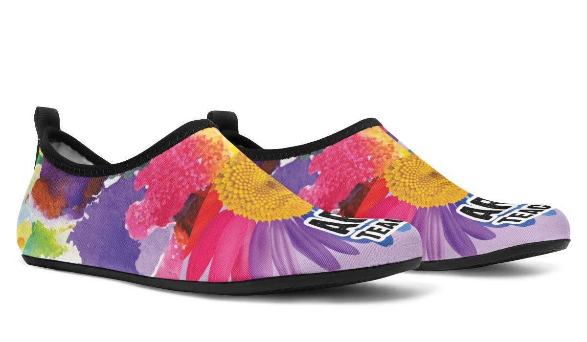 Rainbow Art Teacher Aqua Barefoot Shoes