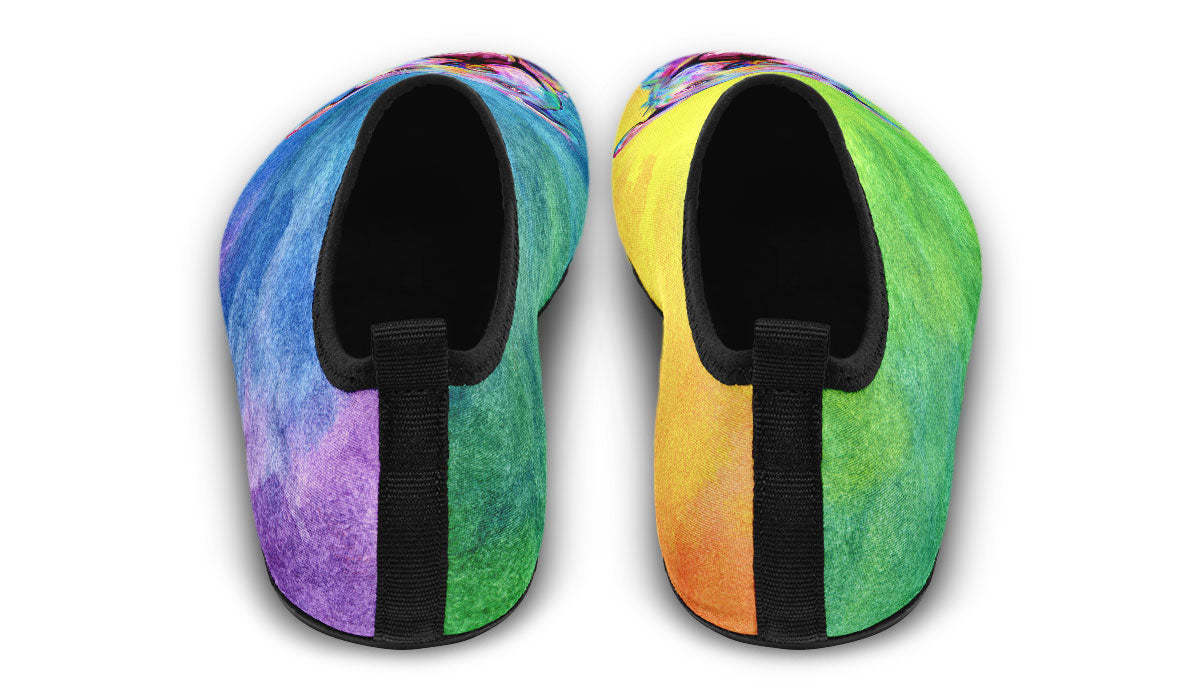 Rainbow Pit Bull Aqua Barefoot Shoes