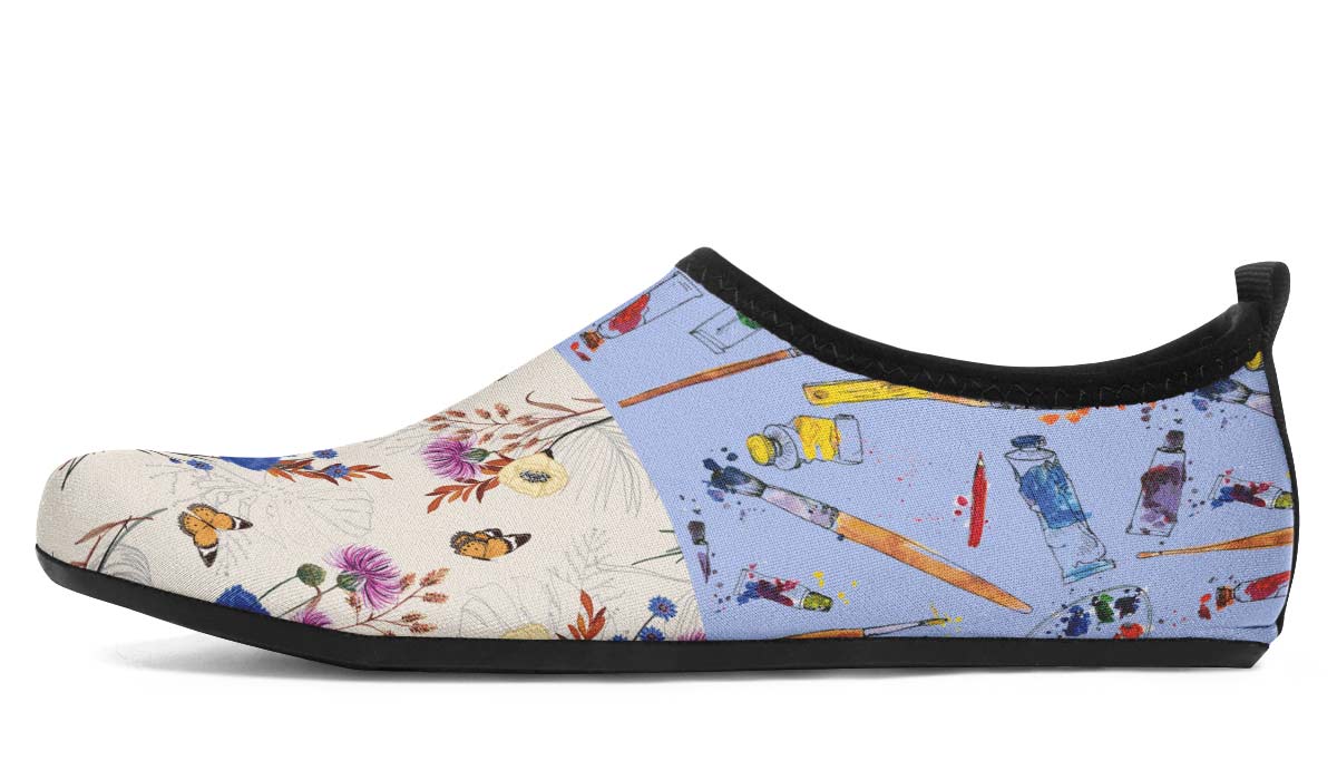 Wildflower Artist Aqua Barefoot Shoes