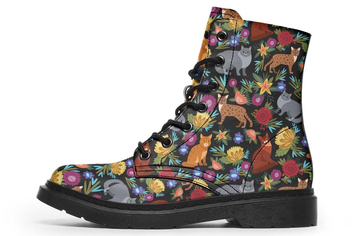 Cat Flower Boots