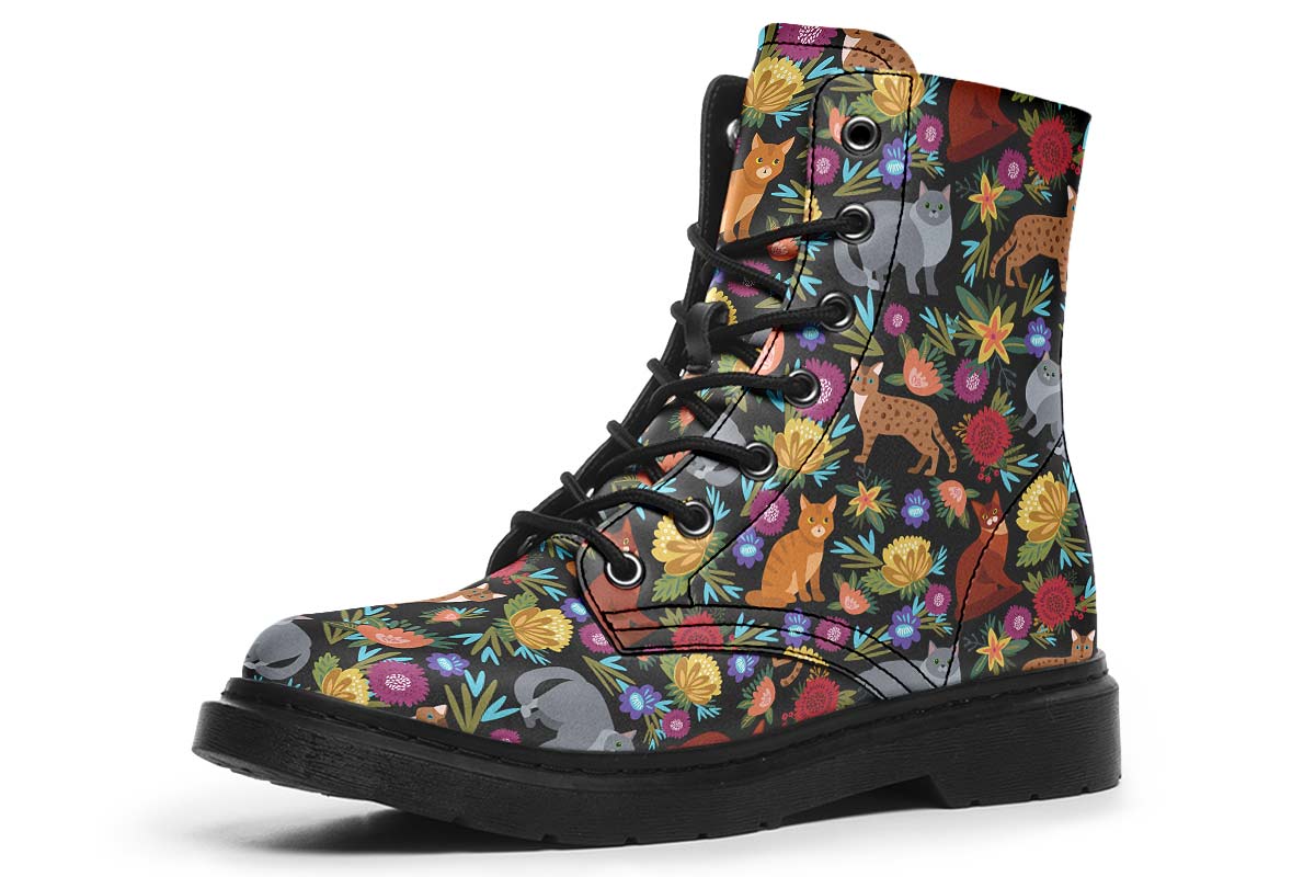 Cat Flower Boots