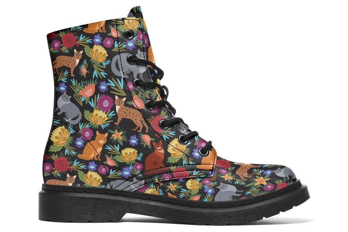 Cat Flower Boots