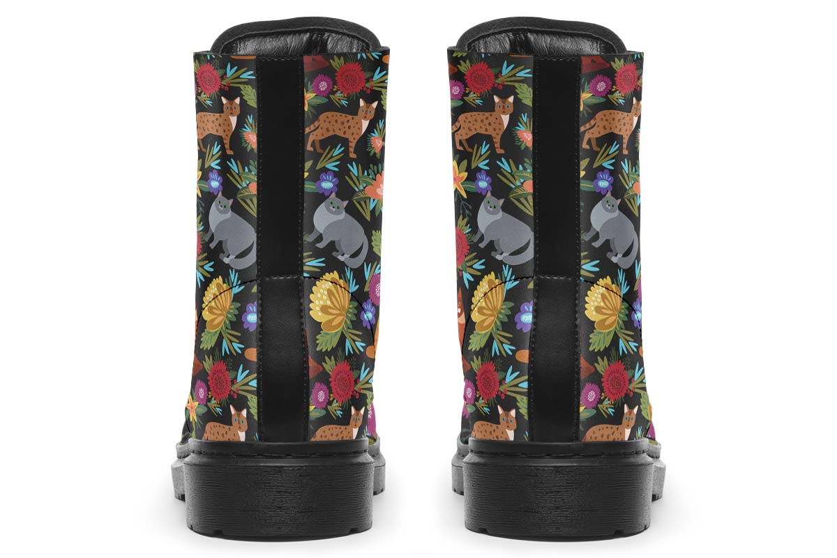 Cat Flower Boots