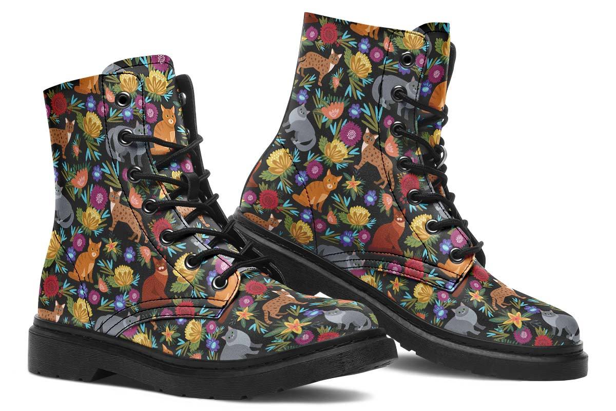 Cat Flower Boots