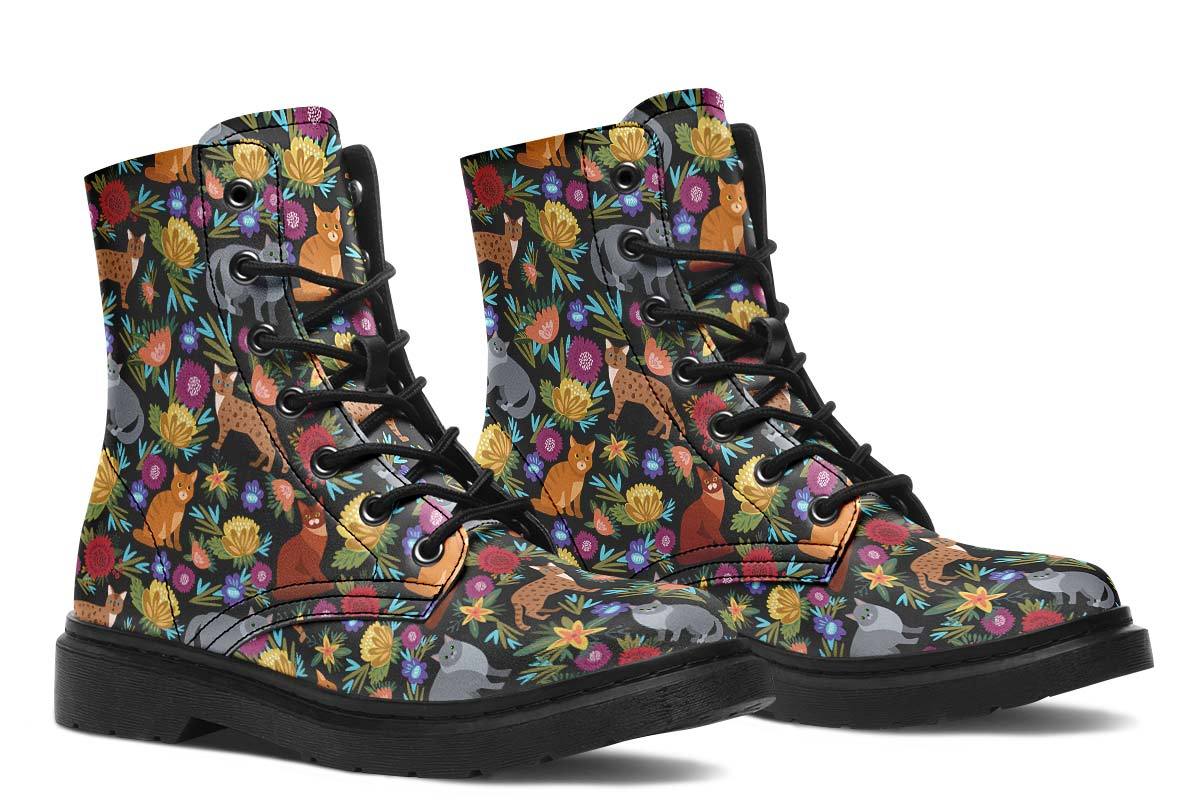 Cat Flower Boots