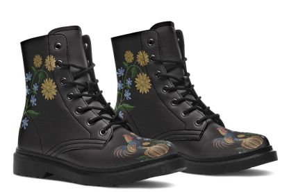 Embroidery Chicken Boots