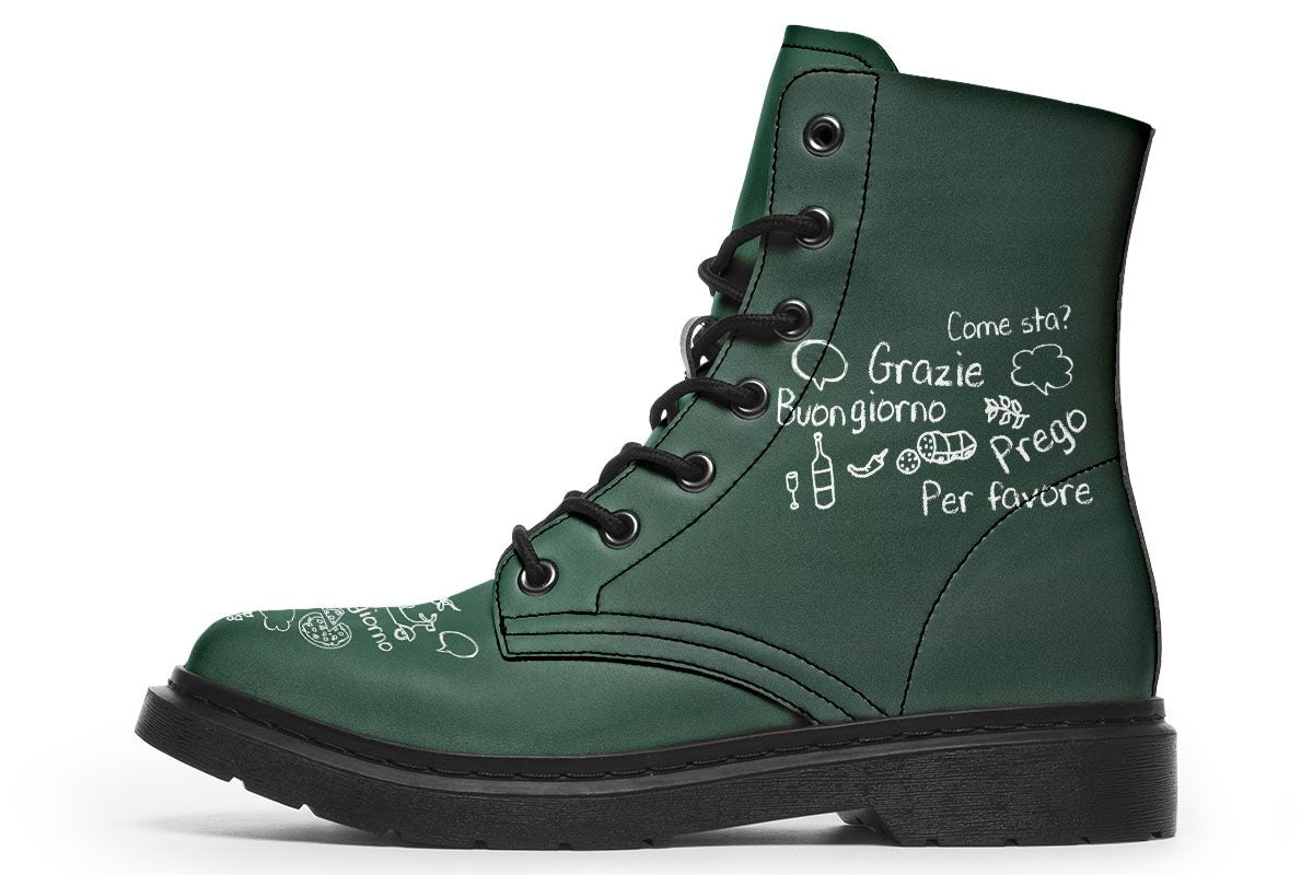 Italian Chalk Board Boots