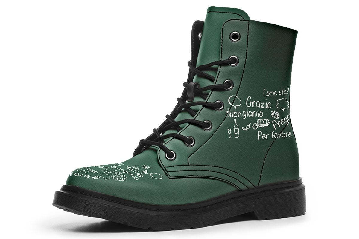 Italian Chalk Board Boots